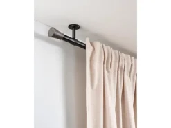 Gardinia Gardinenstange Denver Ø 25 mm 200 cm Schwarz Matt