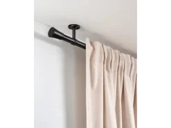 Gardinia Gardinenstange Denver Ø 25 mm 200 cm Schwarz Matt