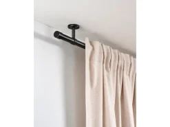 Gardinia Gardinenstange Denver Ø 25 mm 200 cm Schwarz Matt