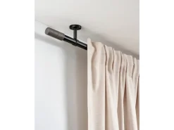 Gardinia Gardinenstange Denver Ø 25 mm 200 cm Schwarz Matt