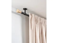 Gardinia Gardinenstange Denver Ø 25 mm 200 cm Schwarz Matt