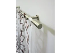 Clearance Gardinia Gardinenstangen-Set Zylinder Ø 20 mm optik 160 cm Edelstahl