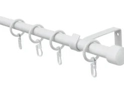 Discount Gardinia Gardinenstangen-Set 1-Lauf Ø 16/13 mm Weiß