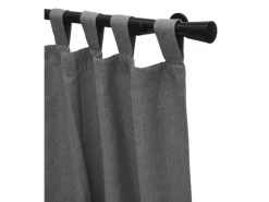 Hot Gardinia Gardinenstangen-Set Korfu Ø 28 mm x 240 cm Schwarz