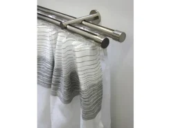 Gardinia Gardinenstangen-Set Isa 2-läufig Innenlauf II Ø 20 mm 220 cm Edelstahl