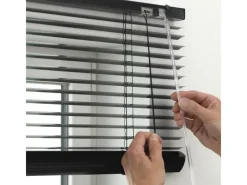 Gardinia Jalousie Aluminium 60 cm x 175 cm Schwarz