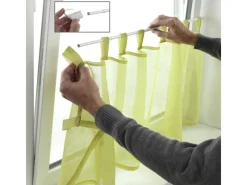 Discount Gardinia Klemmvitrage Ø 10/12 mm 45 cm - 75 cm Silber