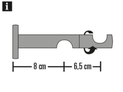 Gardinia Kombiträger Windsor für Ø 25 mm