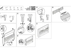 Clearance Gardinia Plissee Bella Blätter 100 cm x 130 cm Weiß