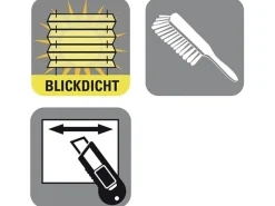 Gardinia Plissee Bella Blätter 80 cm x 130 cm Weiß