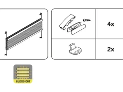 Best Gardinia Plissee Concept Tageslicht 70 cm x 130 cm Beige