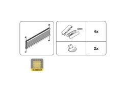 Gardinia Plissee Concept Tageslicht 40 cm x 130 cm Schwarz