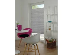 Hot Gardinia Plissee Concept zum Klemmen 100 % Recycling Stoff 90 cm x 130 cm Grau