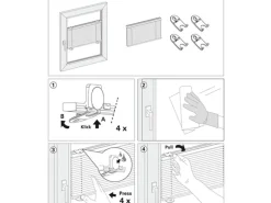 Gardinia Plissee Solo 40 cm x 130 cm