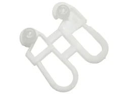 Gardinia Rollringe für Schleuderstab Weiß 6-er Pack