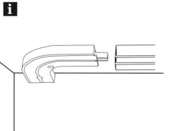 Gardinia Rundbogen 1-läufig GE1 mit Endstücken Weiß 13,5 cm x 13,5 cm 2-er Pack