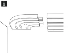 Gardinia Rundbogen 3-läufig GE3 mit Endstücken Weiß 13,5 cm x 13,5 cm 2-er Pack