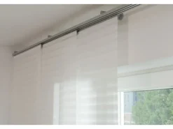 Gardinia Schiebevorhang Flame Weiß 60 cm x 300 cm