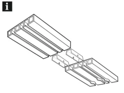 Gardinia Schienenverbinder Weiß 6 cm 2-er Pack