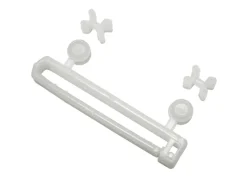 Clearance Gardinia Schlaufengleiter mit X-Gleitern und Rollen Weiß 10-er Pack