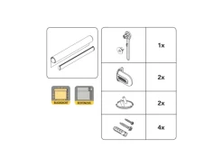 Online Gardinia Seitenzug-Rollo Uni Trend 162 cm x 180 cm Weiß