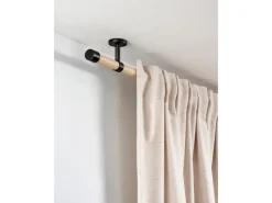 New Gardinia Träger Denver geschlossen für Ø 25 mm 7,5 cm Schwarz Matt