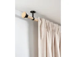 New Gardinia Träger Denver geschlossen für Ø 25 mm 7,5 cm Schwarz Matt