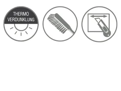 Gardinia Verdunkelungsrollo Thermo Struktur 92 cm x 180 cm Natur