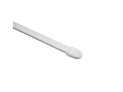 Gardinia Vitragestange flachoval Ø 11 mm 100 cm - 160 cm 2-er Pack Weiß