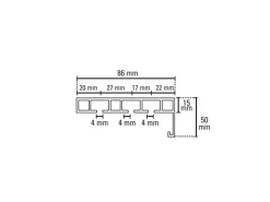 Hot Gardinia Vorhangschiene P2Ü Weiß 250 cm