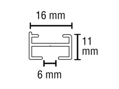 Outlet Gardinia Vorhangschienen-Set Lucy 1-läufig 200 cm Weiß
