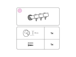 Online Gardinia Wandlager Holz Country Ø 25 mm Buche