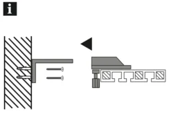 Gardinia Winkelträger Weiß 10 cm 2-er Pack
