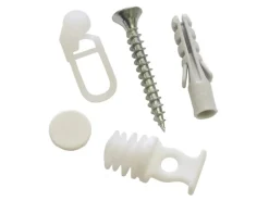 Gardinia Zubehör-Set Vorhangschiene 2-läufig Weiß