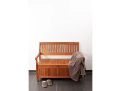 Garden Pleasure Gartenbank Houston 2-Sitzer Eukalyptus Braun 90 x 107 x 59 cm