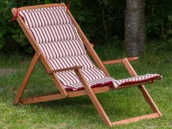 Best Merxx Gartenliegestuhl Aurora Natur inkl. Kissen