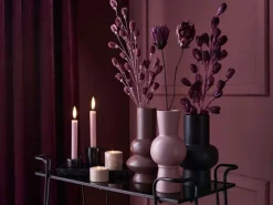 Getrockneter Dekostrauß Dahlie Midnight Mystery 95 cm Lila-Schwarz