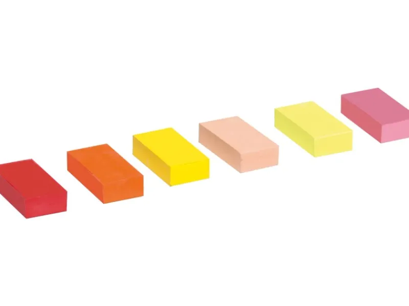 Giotto Decor Wax Wachsblöcke Rechteckige Form 4 x 2 cm verschiedene Farben 12 St