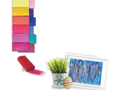 Giotto Decor Wax Wachsblöcke Rechteckige Form 4 x 2 cm verschiedene Farben 12 St