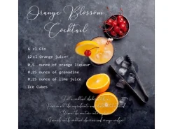 Pro Art Glasbild Orange 20 cm x 20 cm