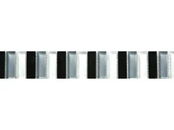 Glasbordüre Schwarz Grau Weiß 5 cm x 30,6 cm