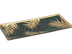 Glasplatte Dark Wonder 0,5 cm x 10 cm x 21 cm Schwarz-Gold