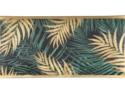 Glasplatte Dark Wonder 0,5 cm x 10 cm x 21 cm Schwarz-Gold