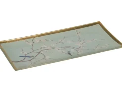 Clearance Glasplatte Minimalist Zen 21cm x 10 cm Blütendesign