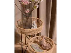 Clearance Glasplatte Minimalist Zen 21cm x 10 cm Blütendesign