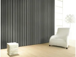 New Glööckler Vliestapete Imperial Welle Anthrazitmetallic