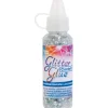 Outlet Glitterglue Flasche 53 ml Dosierverschluss Confetti Sterne Silber