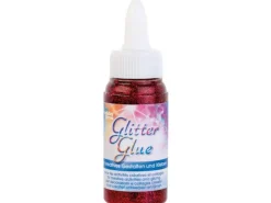 Glitterglue Flasche 60 ml Dosierverschluss Rot