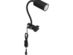 Sale Globo Klemmstrahler Robby 1-flammig Schwarz matt 290 x 100 x 415 mm