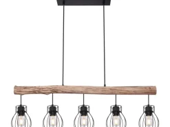 Globo Pendelleuchte Mina Metall Schwarz